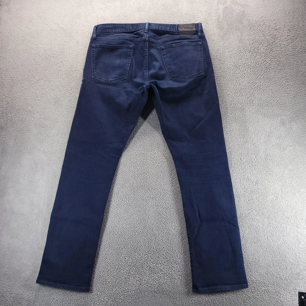Polo Ralph Lauren Jeans Mens 36x34 Blue Varick Slim Straight Dark Wash Stretch